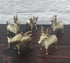 Dhokra Metal Art - Handcrafted Animal Figurines Small Assorted (Set of 5) | Home | Desk Decor...
