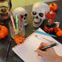 Sherr 7 Pcs Halloween Weekday Pens Days of the Week Pens Glitter Fancy Funny Ballpoint Pens with 10 Pcs Black Ink Refills Mood Cute Pen Gifts for ...