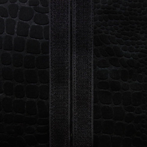 Plush Refrigerator Door Handle Cover Antiskid Protector Gloves for Bright Handles of Fridge Oven Microwave Keep off Fingerprints,Liquid,Oil Stain,Food Spot and Impact (Black(Alligator Pattern))