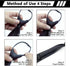 Mantieqingway Black/Red Tie Pre-tied Adjustable Zipper Neck Ties for Men, Mens Necktie for Office Graduation School Uniforms...