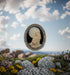 Floral Pin Brooch Antique Brass Flower Decor Fashion Cameo Jewelry Pouch for Gift...