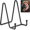 TR-LIFE 3 Pack 4.5 Inch Plate Stands for Display - Plate Holder Display Stand + Metal Frame Holder Stand for Picture, Decorative Plate, Platter, B...
