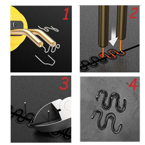 6 Types Plastic Welder Staples for Repair Car Bumpers Machine Dashboards Lamp Holders Plastics Rings Daily Plastics Supplies (1200PCS)...