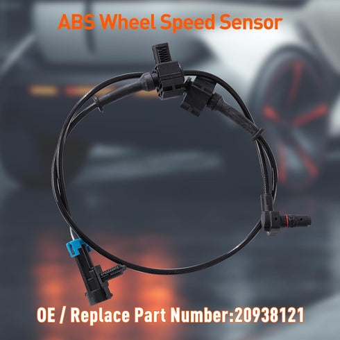 Rear ABS Sensor 20938121, Wheel Speed Sensor Compatible with-Chevy for Silverado 1500 for GMC for Sierra 1500 OE 10384745 15872664 5S7975 ALS1757 ...