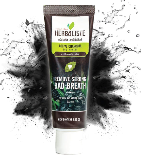 Charcoal Toothpaste - Fluoride-Free, Natural Whitening with Coconut Shell Powder - Black Toothpaste Gentle Effective, 3.52oz...