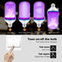 ?Upgraded? Purple LED Flame Light Bulbs - Flickering Light Bulbs with Gravity Sensing, E26 Base Flame Bulb, Holiday Christmas Indoor Outdoor Light...