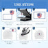 30 Pieces Sublimation Patches Fabric Iron-on Blank Patches 3 Shapes Repair Embroidery Sublimation Blank Hat Embroidery for DIY Crafts, Caps Clothe...