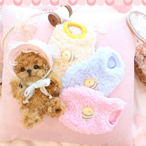 FLAdorepet 3 Packs Teacup Dog Cat XXS Clothes for Chihuahua Yorkie,Winter Warm Fleece Puppy Pet Clothes Sweater Shirt Vest for Mini Newborn Extra ...