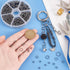 PH PandaHall 920 Pcs 4/5/6/7/8/10mm Iron Split Rings Double Loop Jump Ring Diameter for Jewelry Making Gunmetal...