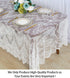 ShinyBeauty Lace-Tablecloth-Rectangular 60x120-Inch Lace Table Cloth 2 Pack Floral Lace Tablecloth White Vintage Table Cover Floral Overlay Tablec...