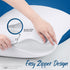 Utopia Bedding Waterproof Queen Size Pillow Protectors Zippered (4 Pack, White), Dust Mite and Bed Bug Proof Pillow case Protectors, Moisture Wick...