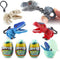 DINOBROS Surprise Eggs with Dinosaur Toys Inside, Mystery Eggs Toy Filled with Dino Chomper Keychains Birthday Party Favors for Boys and Girls 3-5...