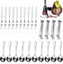 Cunhill 24 Pcs Charcuterie Accessories Mini Cocktail Tongs Small Serving Spoons and Appetizer Forks Stainless Steel Tongs Charcuterie Utensils for...