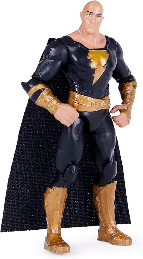 DC Comics, Black Adam and Justice Society Set, 4-inch Black Adam Toy Figures and Throne, Hawkman, Dr. Fate, Atom Smasher, Cyclone, Kids Toys for B...