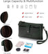 myfriday Womens Vintage Vegan Leather Wristlet Clutch Purse with Zip Around 2 Strap & Detchable Card Holder...