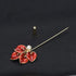 Elegent Calla Lily Flower Cluster Lapel Pins Brooch Crystal Enamel Floral Boutonniere Bouquets Corsage Stick Pin Suit Cardigan Scarf Tie Pins Wedd...