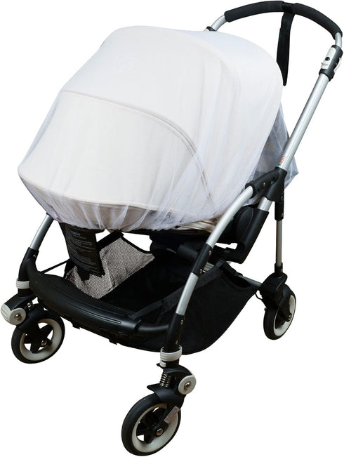 Mosquito and Bug Net for Baby Strollers, Bassinets, Cradles and Car Seats – Insect Net Safe Mesh White Buggy Cover for Pushchairs, Prams, and Carr...