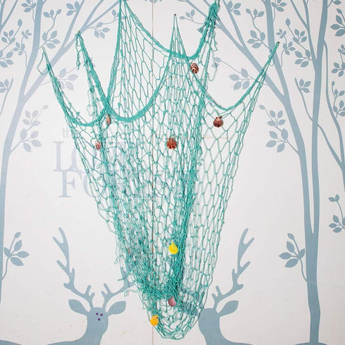 Rosoz Nature Fish Net Wall Decoration with Shells, Ocean Themed Wall Hangings Fishing Net Party Decor for Pirate Party,Wedding,Photographing Decor...