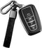 Sindeda Compatible With Toyota Key fob Cover with Leather Keychain,Soft TPU Full Cover Protection,Key fob case for RAV4 Camry Avalon Corolla Highl...