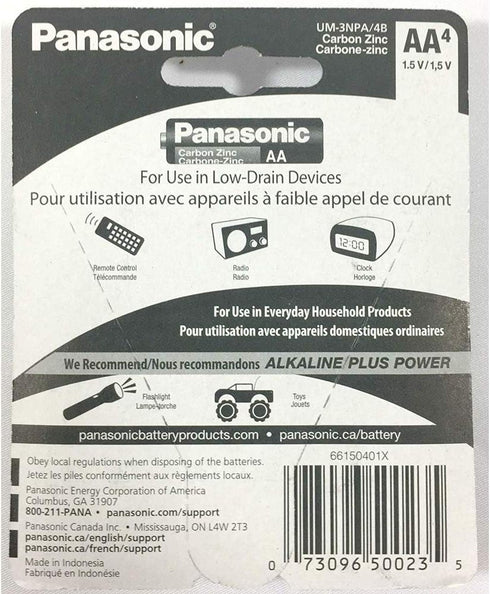 Panasonic 20pc AA Batteries Super Heavy Duty Power Carbon Zinc Double A Battery 1.5v...