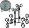 Plate Stand, 2 Pack 6 Inch Plate Holder for Display, Black Foldable Iron Table Easel for Picture Book Photo Frame Decorative Plate...