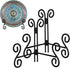 Plate Stand, 2 Pack 6 Inch Plate Holder for Display, Black Foldable Iron Table Easel for Picture Book Photo Frame Decorative Plate...