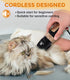 Dog Cat Clippers for Matted Hair - 4-Speed & LCD Dog Clippers for Grooming, Rechargeable for Large&Small Dogs and Cats with Thick Coats - Low Nois...