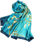 Shanlin Silk Feel Long Floral Satin Scarves for Women in Gift Box...