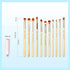 Jessup Eye Makeup Brushes Set, Premium Synthetic Eyeshadow Blending Concealer Eyebrow Eyeliner Brush, 15pcs Labeled Bamboo Make Up Brushes T137...