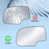 BDFHYK 12477843 Driver Left Side Mirror Glass Compatible with Chevy Silverado Suburban Tahoe GMC Sierra Yukon 1500 Cadillac Escalade, Side View Ex...