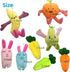 Cute Carrot Fruits Dog Squeaky Toys Dog Toy for Pet Puppy Small Dog (Pack for 13)...