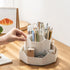 Desktop Organizer with Pencil Holders,360°Rotating Pen Holder for Desk Organizer,9 Compartments and Makeup Brush Holders,Multifunctional Office Su...
