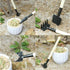 3 Pieces Mini Spade Shovel Harrow Gardening Tool Set Potted Plants Maintenance Suit with Wooden Handle Garden Tool for Indoor houseplant(3 Pack)...