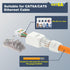 VCELINK Tool-Free RJ45 Connector, CAT6A Field Termination Plug, Gold Plated Modular Plug, UTP CAT6A Connector Tool Less for CAT6A, CAT6 Network Ca...