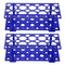 PATIKIL 25 Wells Tube Rack, 2 Pcs Vial Rack Double Layer Multifunction Centrifuge Tube Holder for Microcentrifuge Tubes 10/15/50ml, Blue...