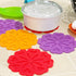 Allydrew, Multi-use Durable Flexible Non-Slip Insulated Trivet Silicone Pot Holders, Set of 4, Red Hearts...
