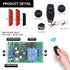 DieseRC Wireless Remote Control Light Switch Radio Frequency Relay Switch AC 110V 120V 240V 220V 1500W 1 Channel 433Mhz Receiver with 2 Transmitte...