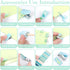 Mini Office Supplies, Turquoise Green School Supplies with Sticky Notes,Mini Stapler,Tape Dispenser,Hole Punch,Staple Remover,Staples,Clips,Scisso...