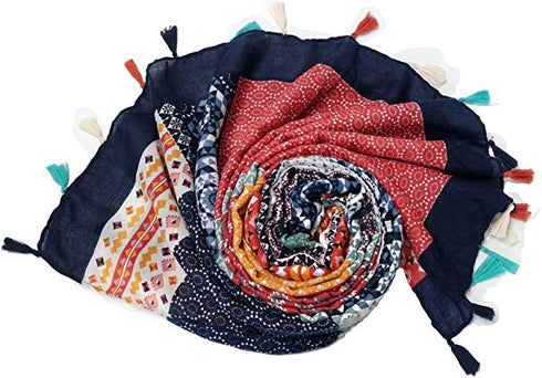 Ahyuan Scarves for Women Large Lightweight Floral Flower Spring Scarf Fashion Wrap Shawls Oversized Shawl Cape...