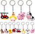 Farm Party Gift keychain 24 Set Keychain Party Favors For Kid Birthday Party Barnyard Farm Animal Keychain For Kid Birthday Party Supplies School ...