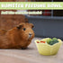 Small Ceramic Pet Hamster Bowl, Easy to Clean Anti Flipping Hamster Food and Water Bowl Feeding Bowl, Small Animal Bowls for Golden Bears, Rabbits...