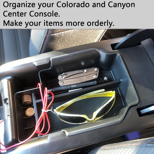 EDBETOS Center Console Organizer Tray Compatible with Chevy Colorado GMC Canyon Accessories 2015 2016 2017 2018 2019 2020 2021 2022 Armrest Second...