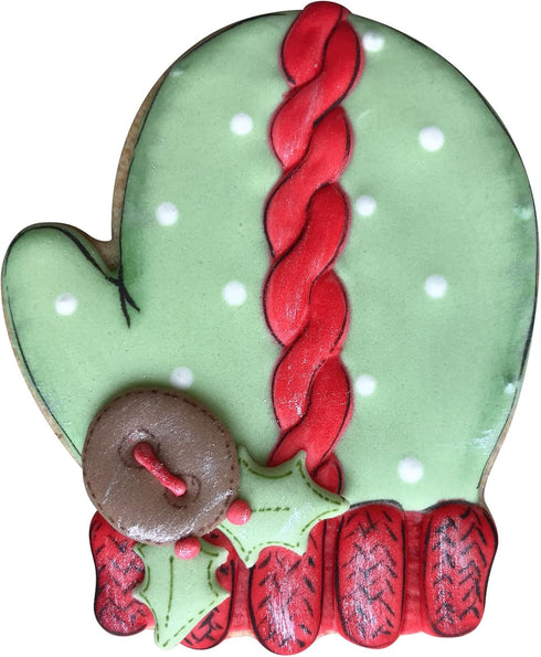LILIAO Christmas Winter Mitten Cookie Cutter - 3.1 x 4 inches - Stainless Steel...