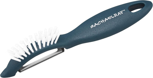 Rachael Ray Tools and Gadgets Nylon veg-a-peel Fruit/Vegetable Brush and Peeler, Marine Blue Large...