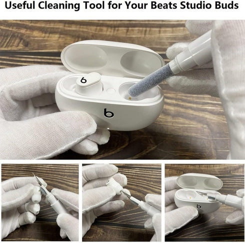 Olytop for Beats Studio Buds/Buds + Case with Cleaner kit 2021/2023, Soft Silicone Case New Beat Studio Buds Plus Cover Protective Skin with Keych...