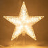 Christmas Tree Topper Star Warm White Light Christmas Tree Decor for Christmas Holiday Home Fit for General Size Xmas Tree, 8.7 Inch...