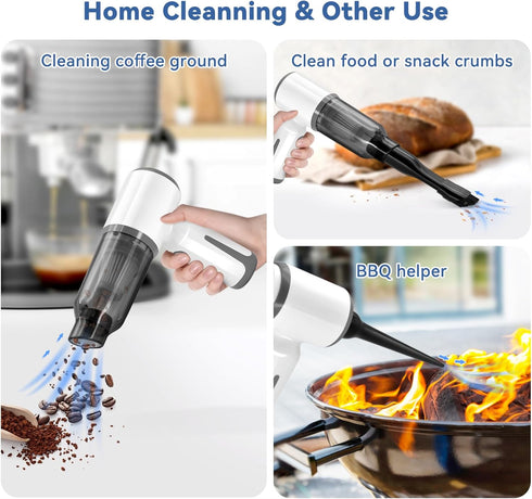 Cordless Vacuum Cleaner-Mini Air Duster, Portable Handheld Vacuum, 3 in1Dry Use for Car Keyboard,Dust Buster & Air Blower for Kitchen, 5500PA Suct...