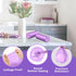 Small Trash Bags 1.2-Gallon: Bathroom Trash Bags 4.5L Small Garbage Bags for Bathroom Bedroom Office - (Purple, 120 Counts)...