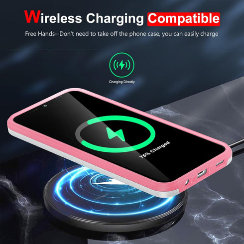 LeYi for A14 5G Phone Case, Galaxy A14 5G Phone Case with 2 Pcs HD Screen Protector, 360°Protect Rugged Fallproof Commuter Matte Non-Slip Cell Cas...