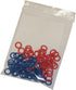 (100 Pack) Soft Stitch Ring Markers, Red & Blue (Small Size for Needle Sizes 0-8, for Knitting/Crochet/etc)...